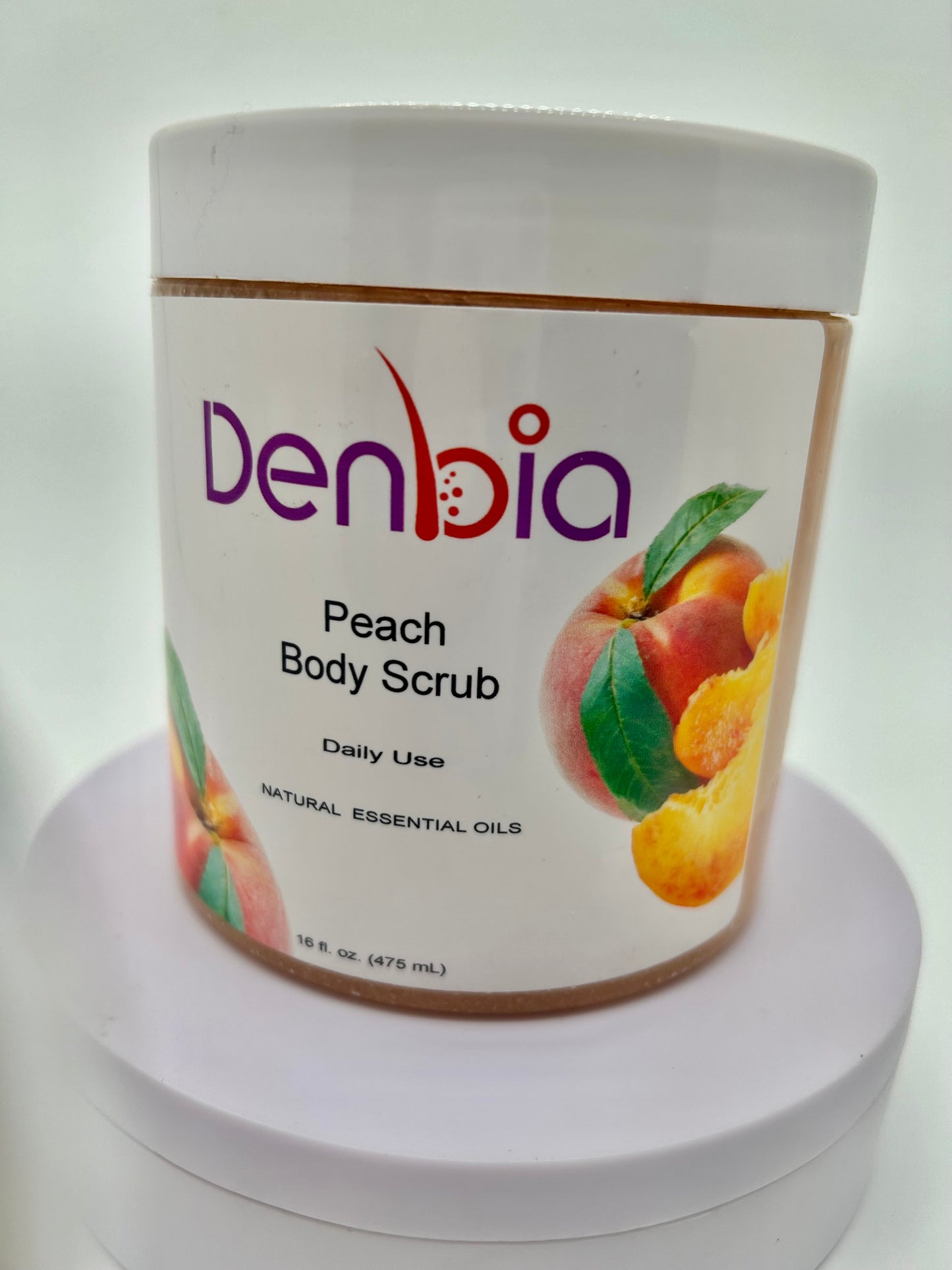 Peach body scrub