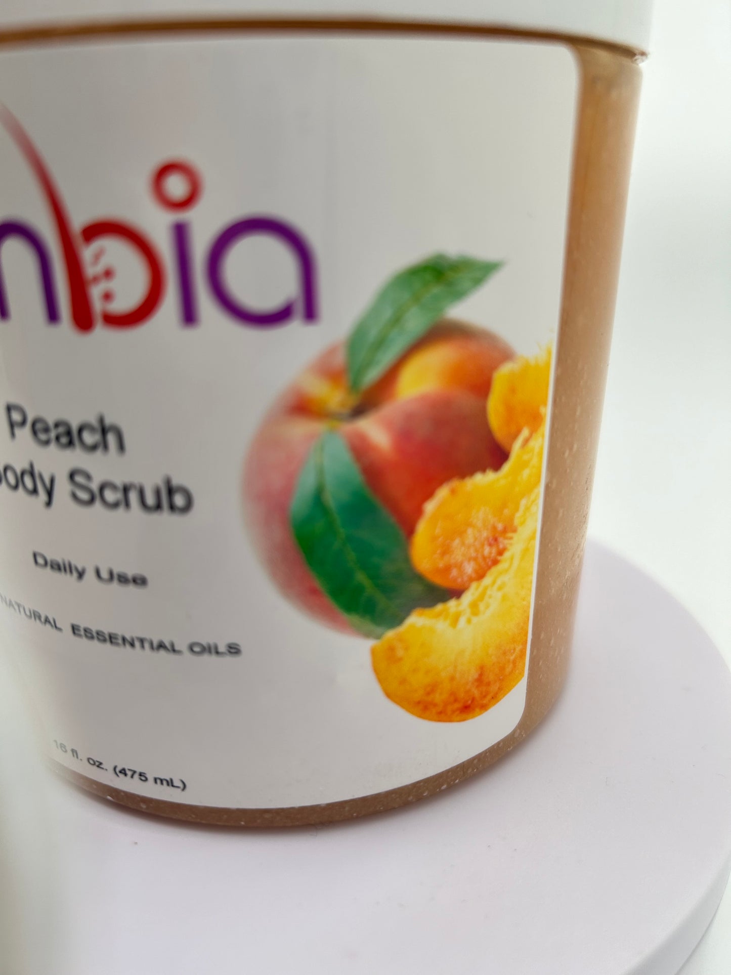 Peach body scrub