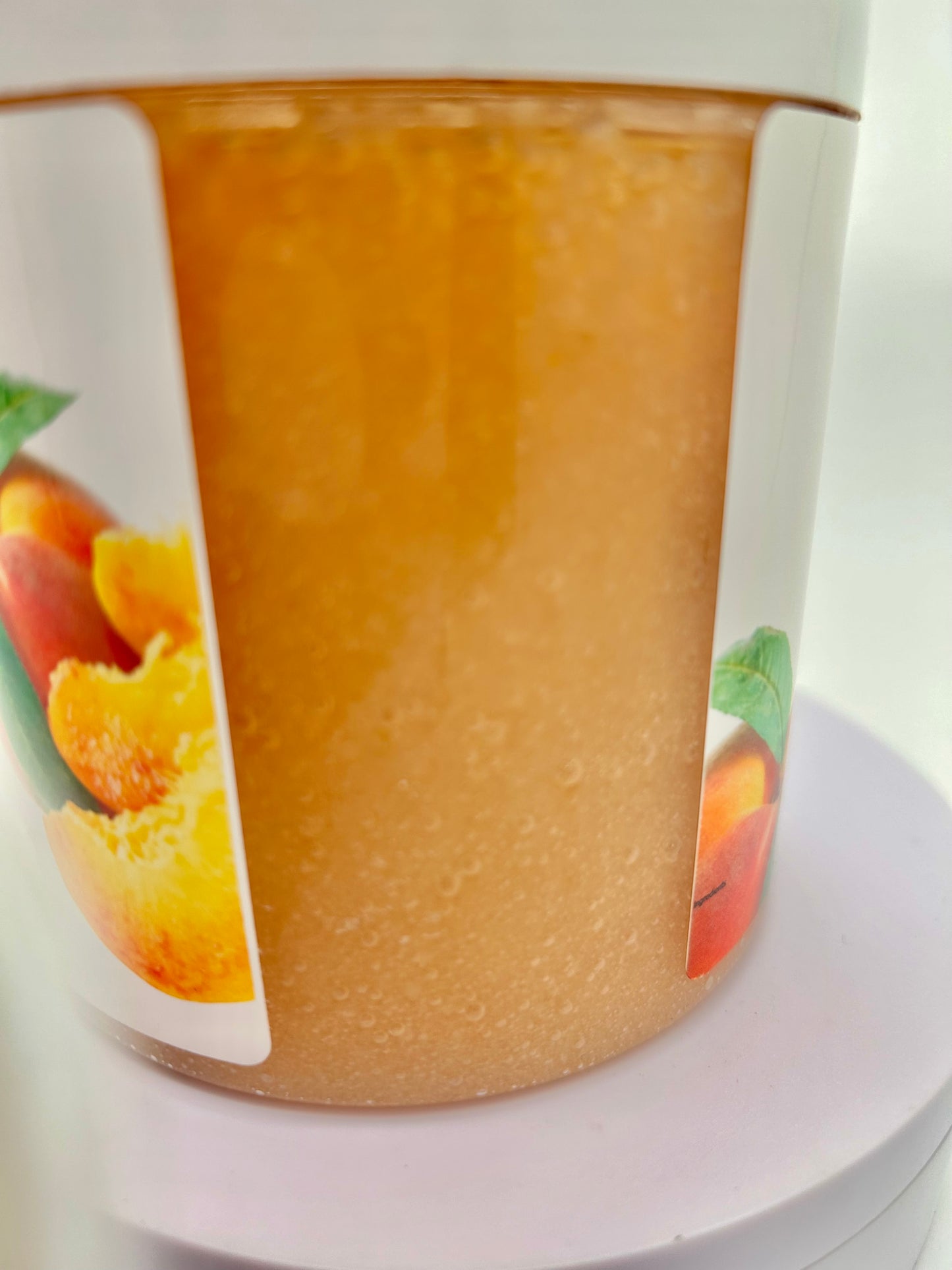 Peach body scrub